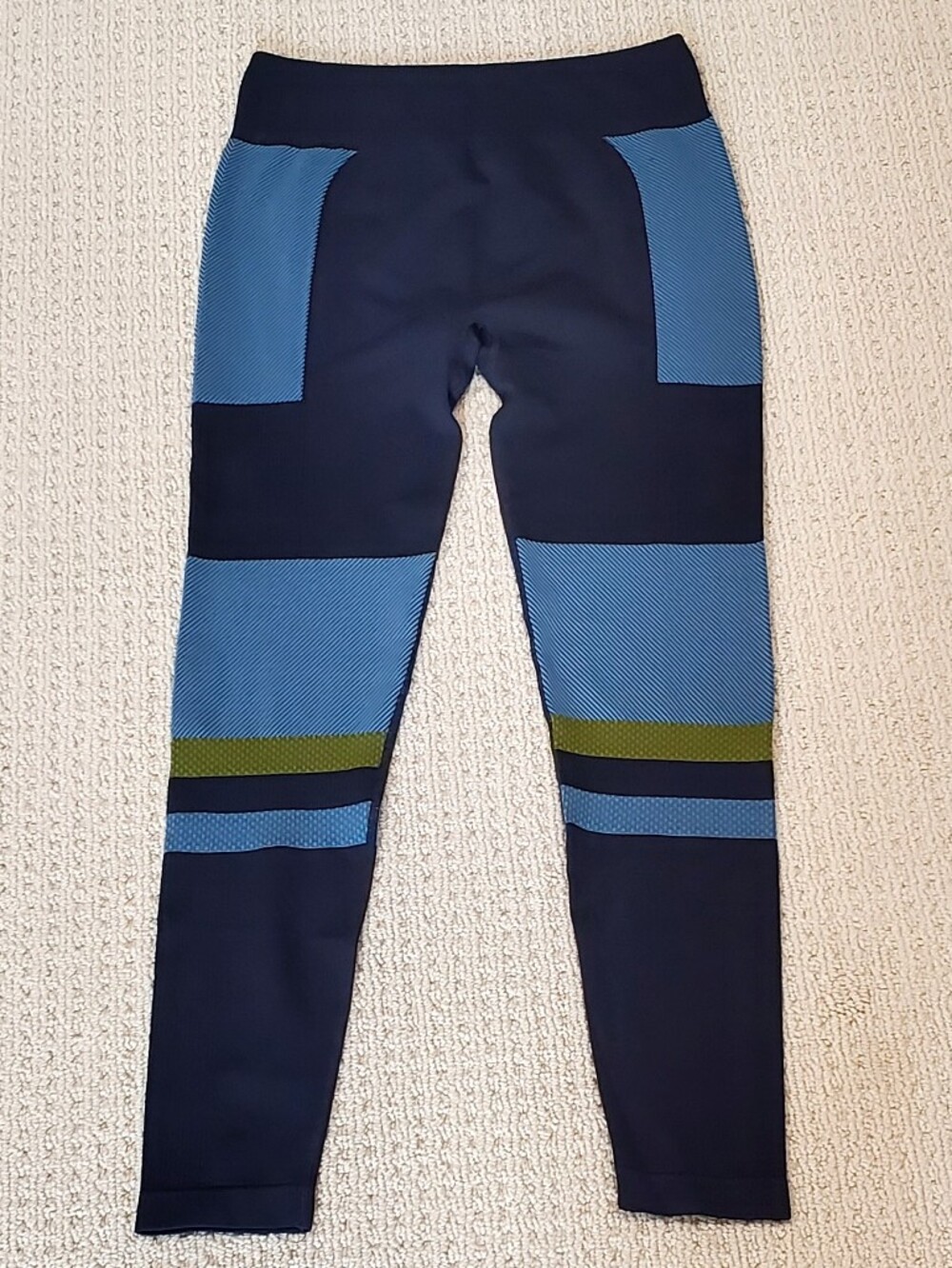 Cotopaxi Debajo Seamless Colorblock Baselayer Tights, Blue, Wm M/L, LIKE NEW - Picture 6 of 15